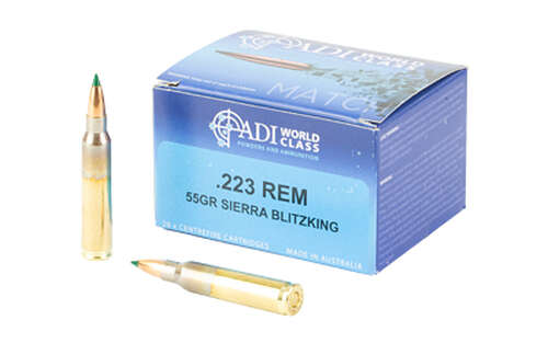 Ammunition ADI World Class Ammunition Match 223Rem ADI 223 REM 55GR SBK BT 20/200